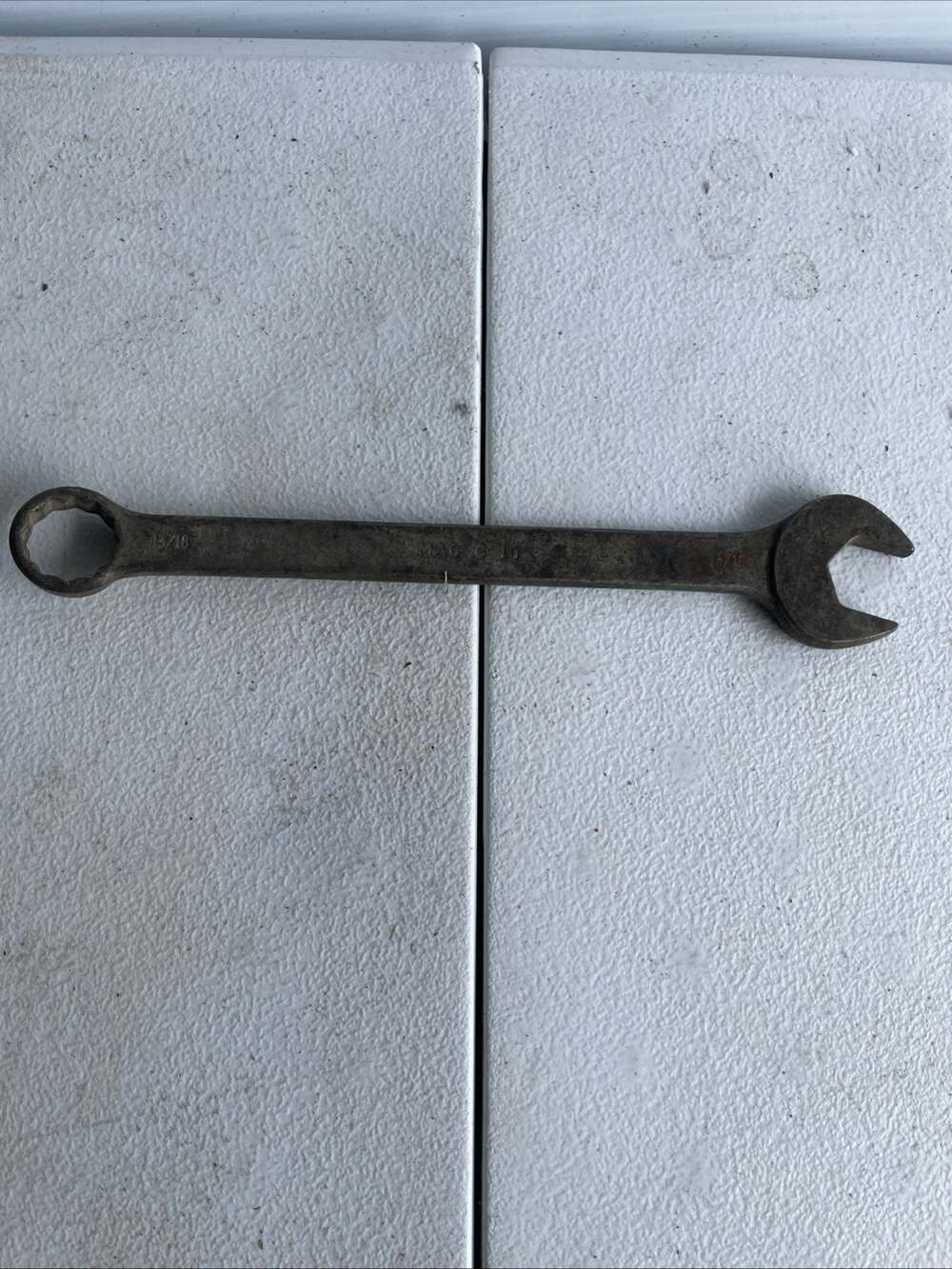 MAC Tools C10 13/16" 12 Point 10" Long SAE Combination Wrench USA Vintage